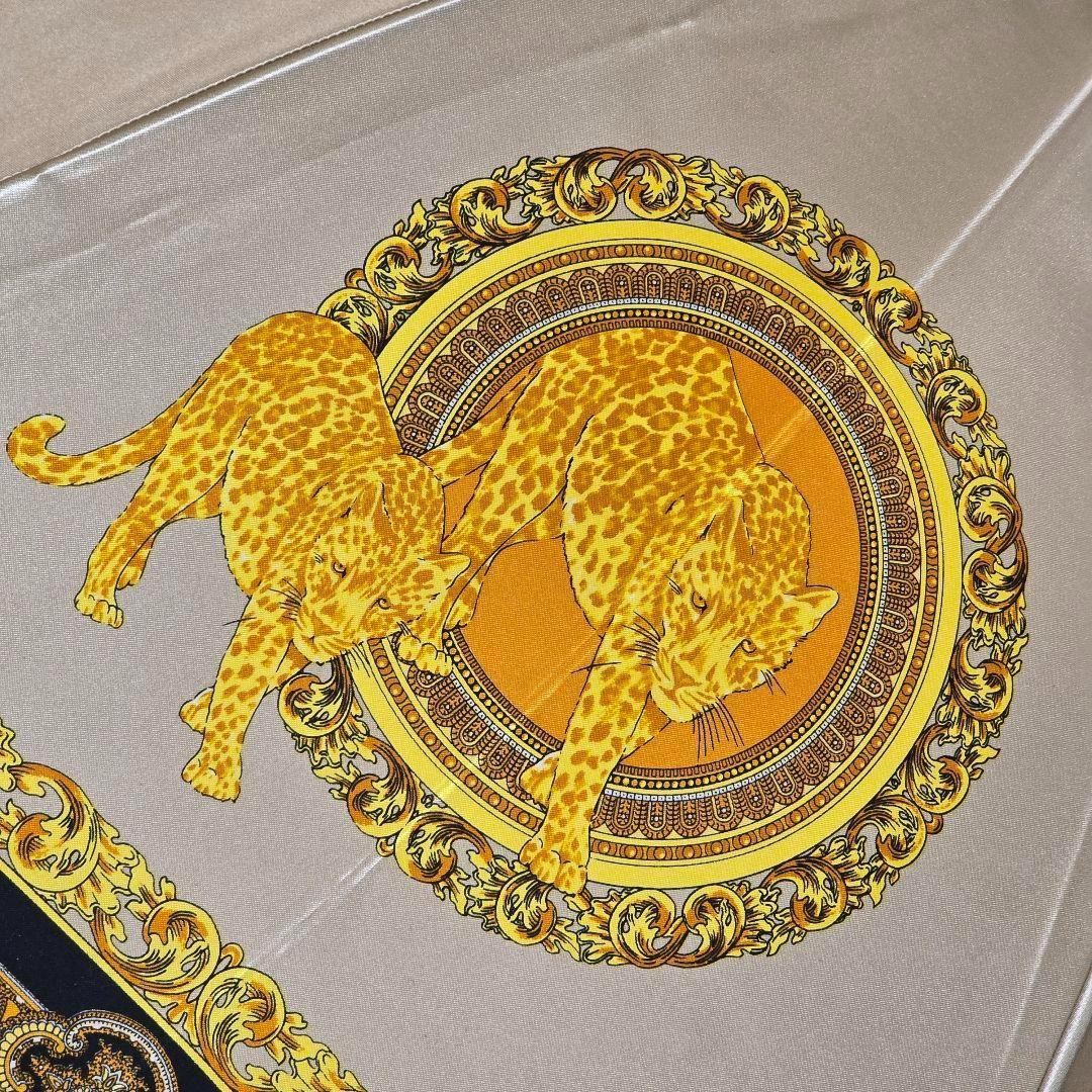 GIANNI VERSACE Long Umbrella Leopard Baroque Pattern Authentic Genuine