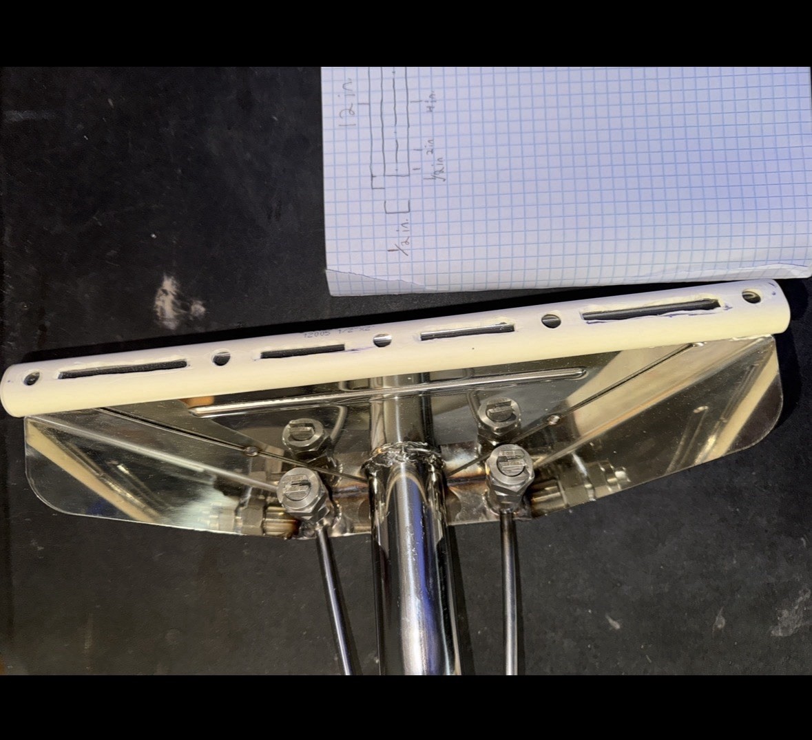 CPVC Carpet Wand Glide - Homemade, 1/2in CPVC, Hand Cut. READ FULL DESCRIPTION