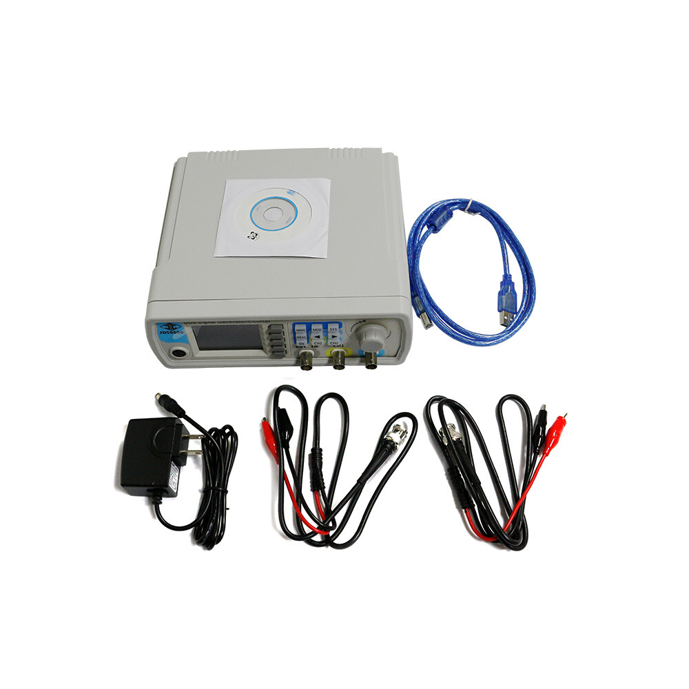 JDS6600 30MHz 2.4" TFT DDS Signal Generator Counter Frequency Meter Silicone GDY