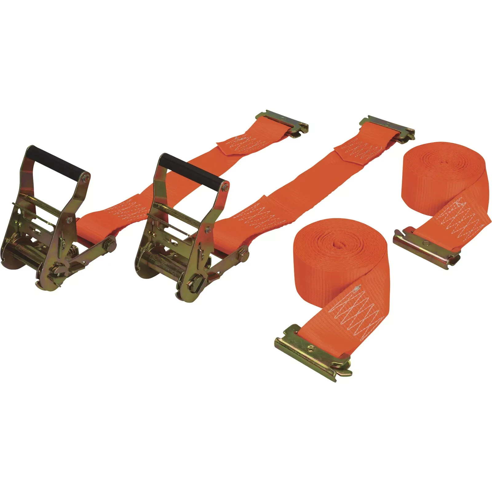 CargoSmart Ratchet Straps, 2-Pack, 2in. x 12ft., For E-Track and X-Track,