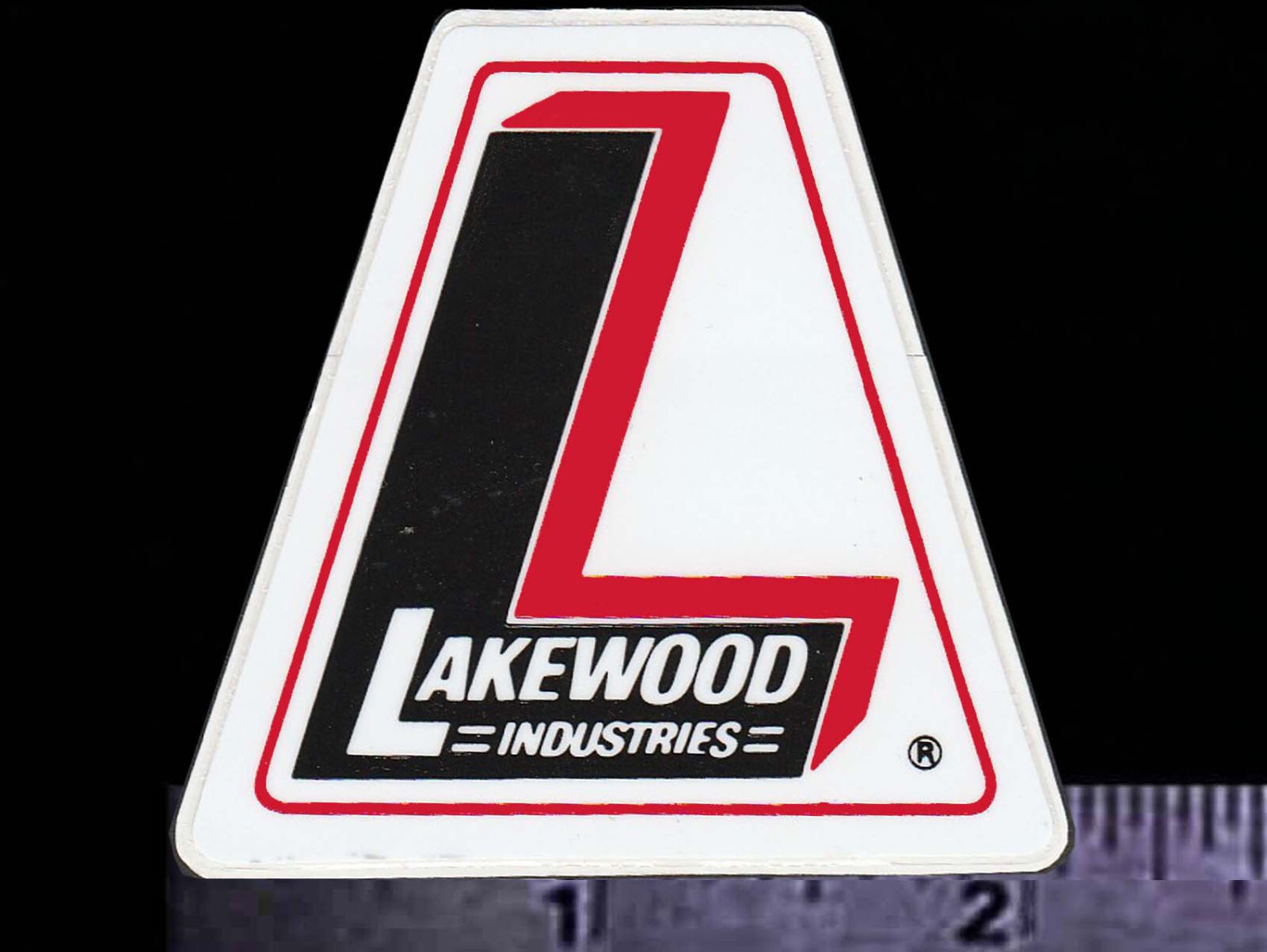 LAKEWOOD Industries - Original Vintage 70's 80's Racing Decal/Sticker 2 1/8 inch