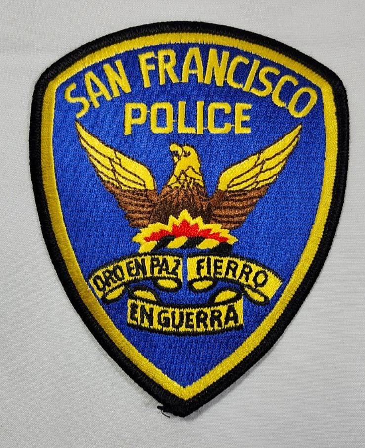 SAN FRANCISCO, CA. CALIFORNIA POLICE SHOULDER PATCH - NEW CONDITION