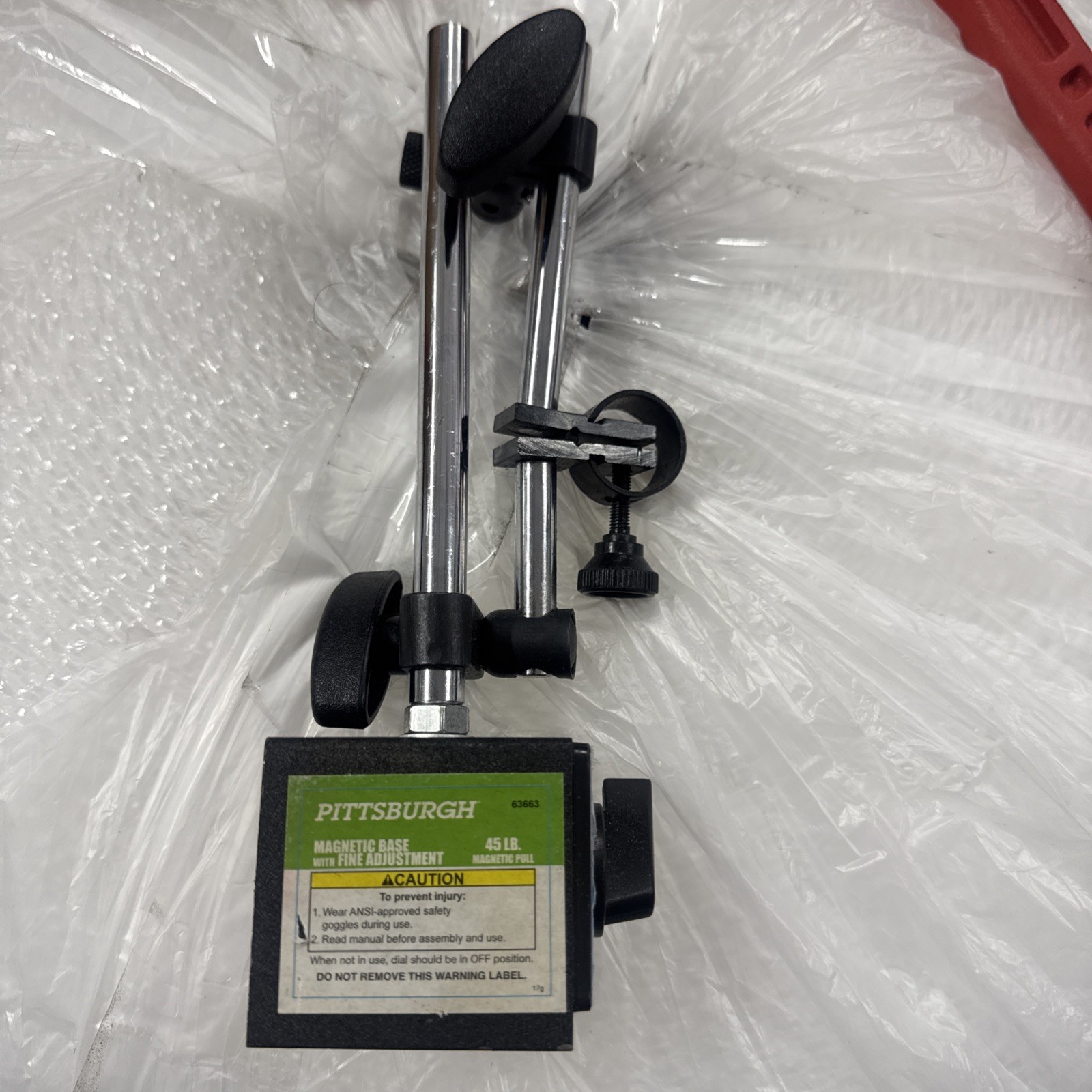 Pittsburgh 63663 Magnetic Base w/ Fine Adjustment, No On/Off Switch
