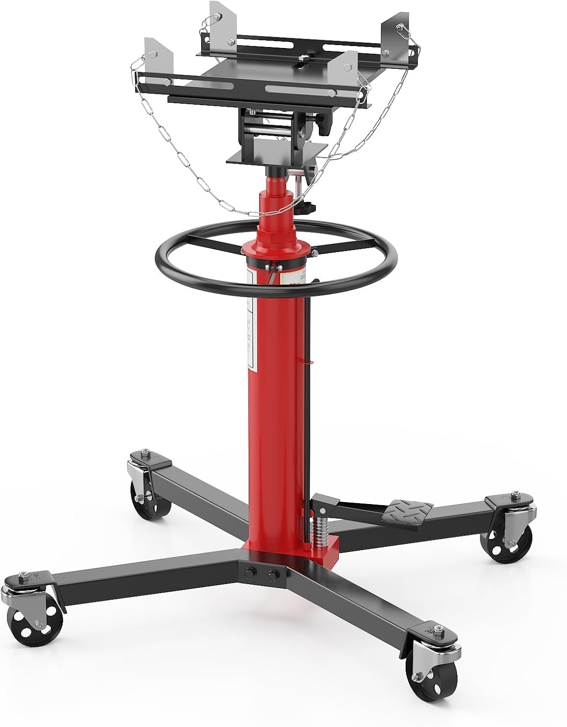 1322LBS 2 Stage Hydraulic Transmission Jack with 360°Swivel Wheel Lift Hoist