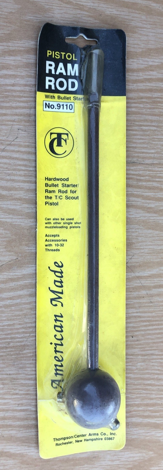 THOMPSON/CENTER RAM ROD WITH BULLET STARTER No. 9110 FOR T/C SCOUT MUZZLE LOADER
