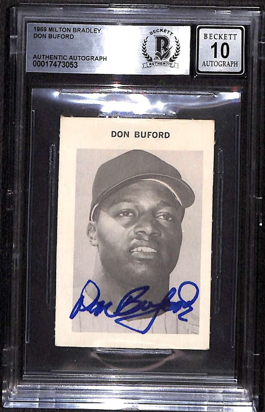 1969 Milton Bradley 45 Don Buford  BGS Auto 10 Autographed Authentic C92960