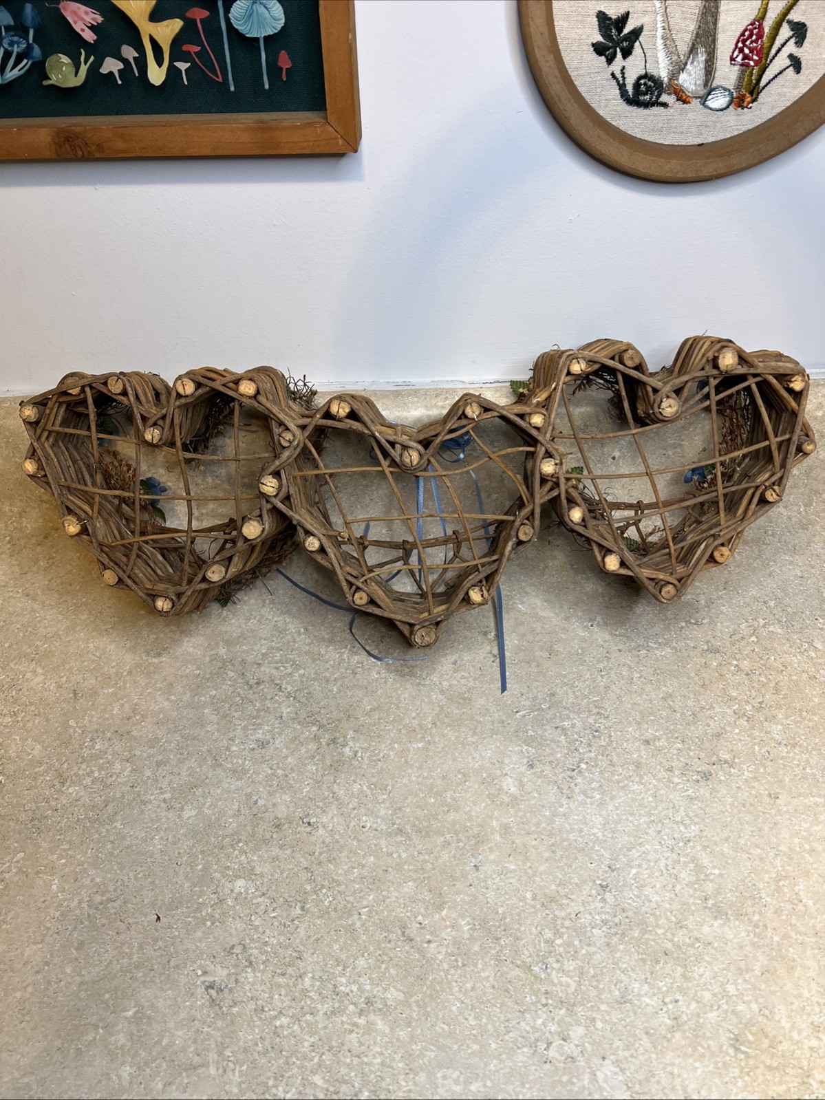 Cottage Core Handwoven Grapevine Hearts