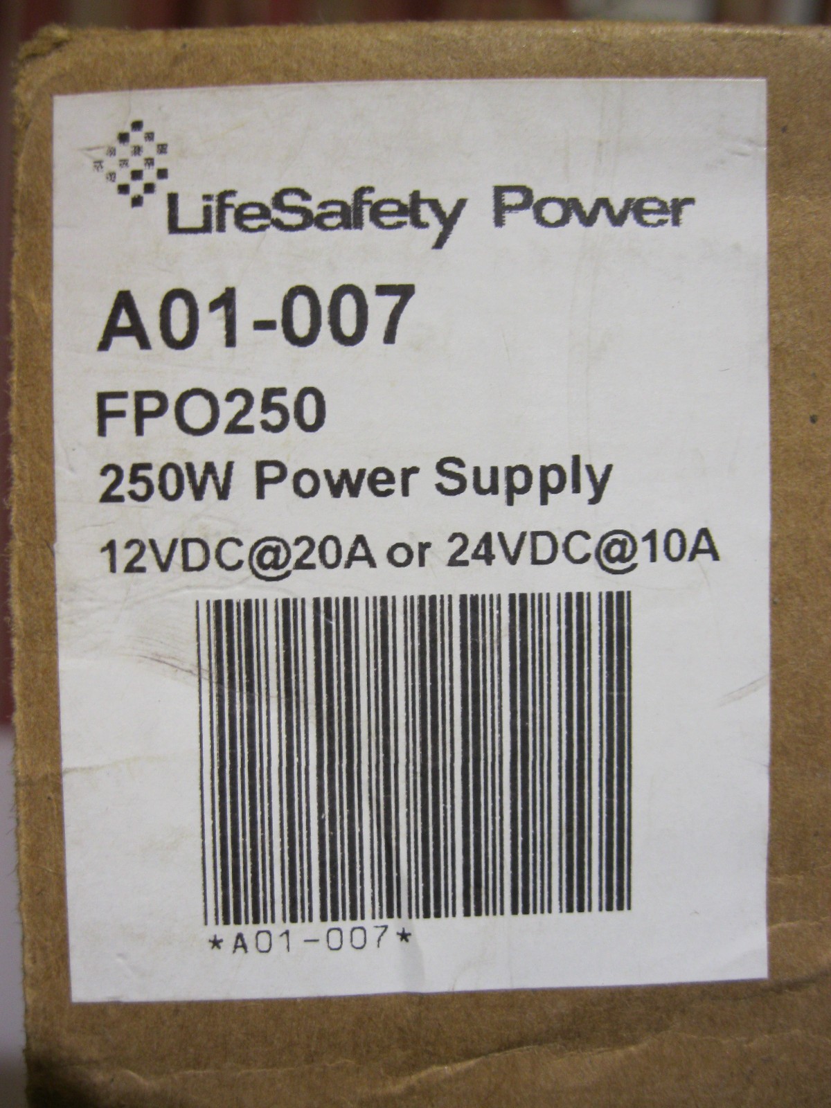 LifeSafety Power A01-007/FPO250 250W Power Supply