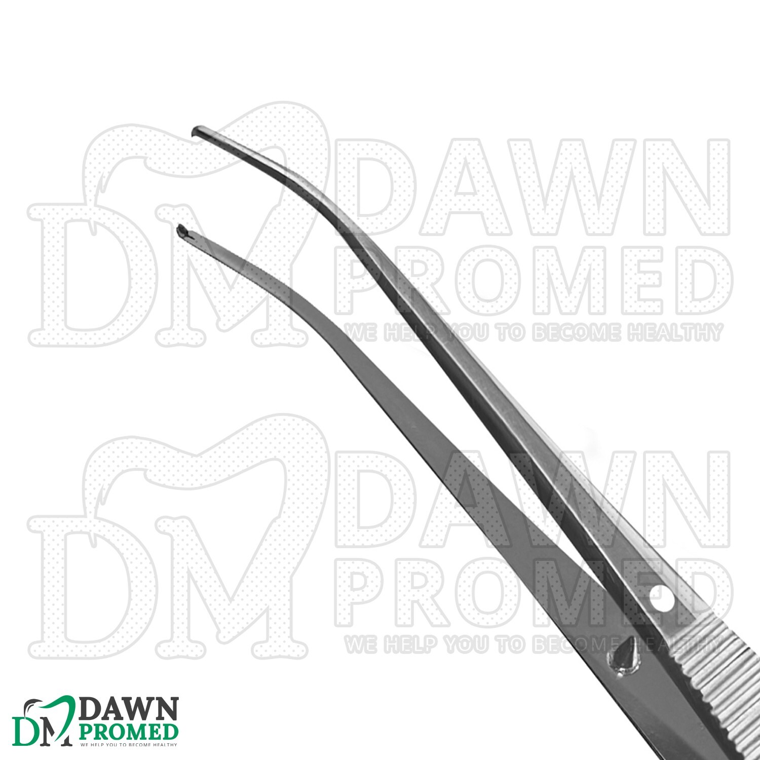 Iris Tissue Forceps 4″ Half-Curved 1×2 Teeth Eye Surgery Ophthalmic Instruments