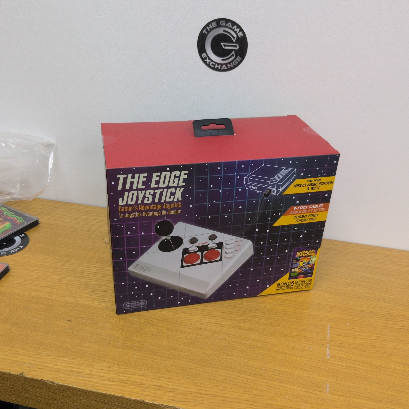 The Edge Joystick Arcade Joystick Nintendo NES Classic Edition & Wii U NEW