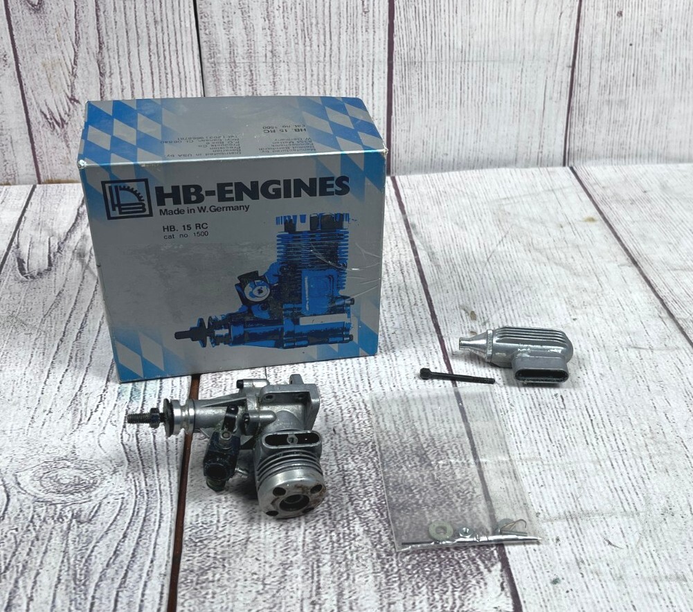 HB Engines - HB 15 RC cat no. 1500 Model Airplane Engine Made in Germany Helmut