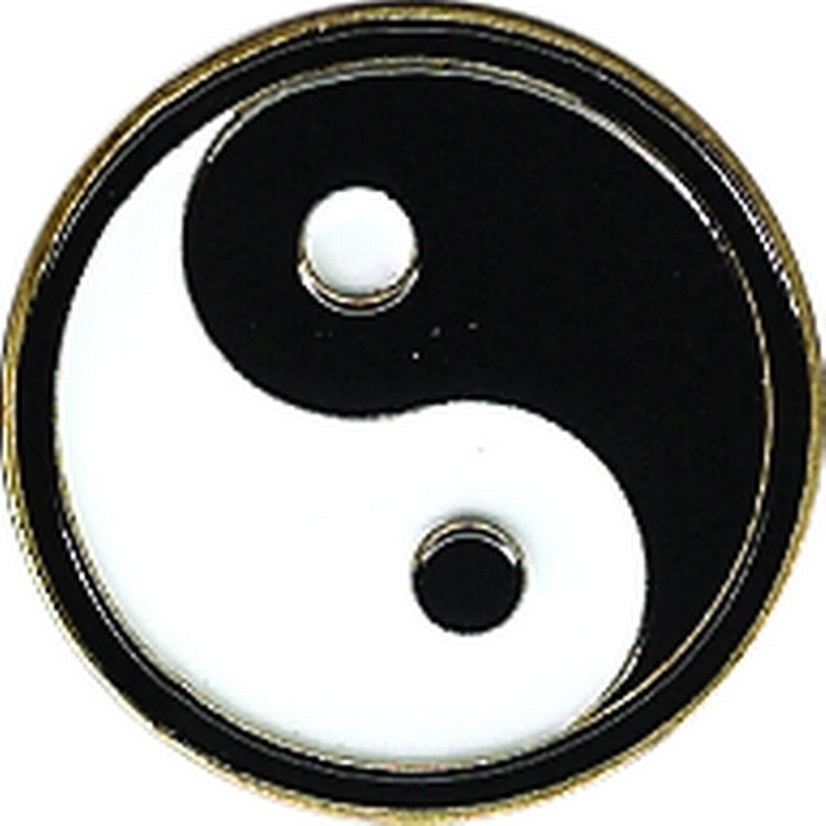 Yin Yang 1" Diameter (Non-Magnetic Coin Shape) Golf Ball Marker