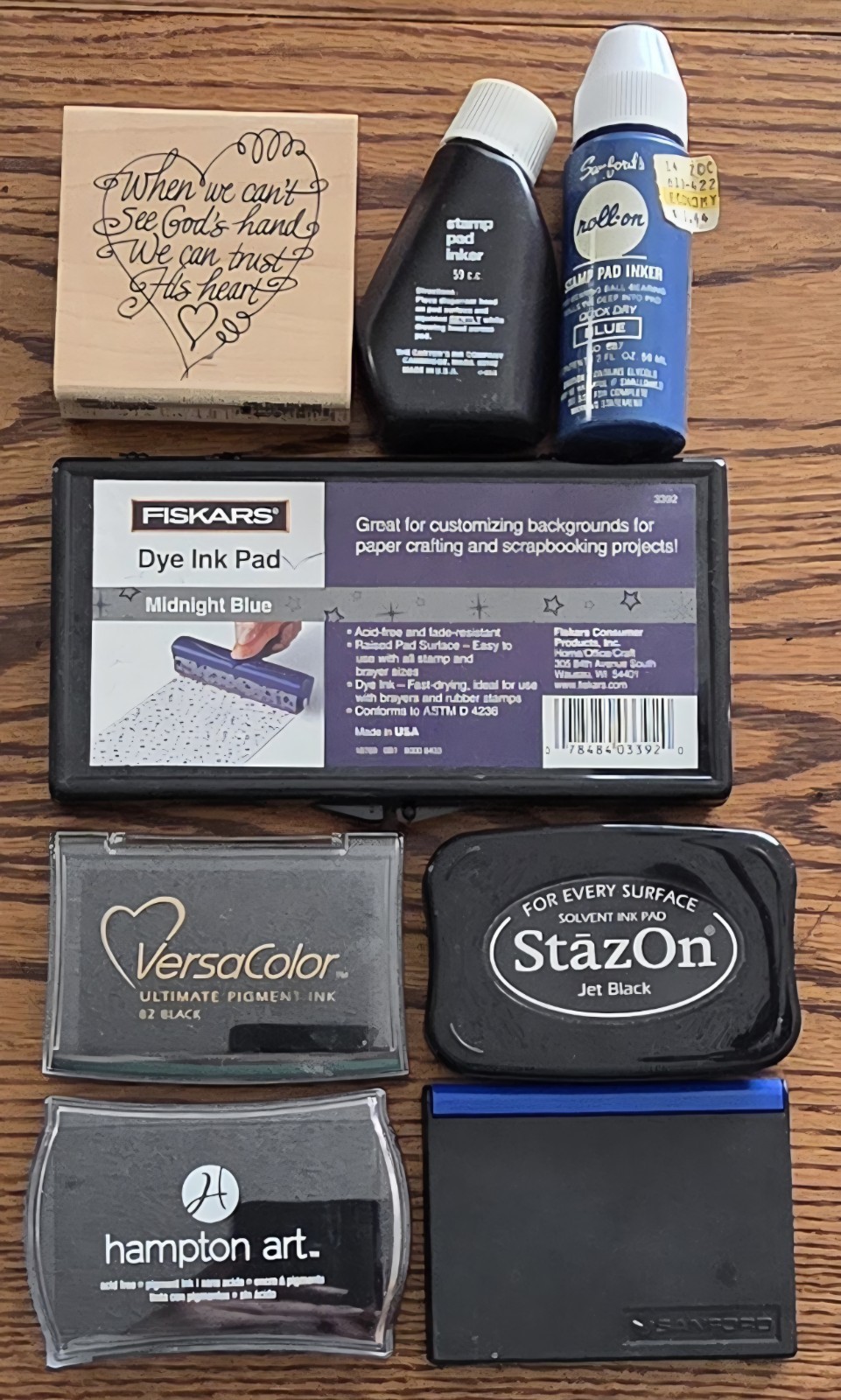 Crafting Ink Lot: StazOn, VersaColor, Fiskars, Hampton Art + Re-inkers