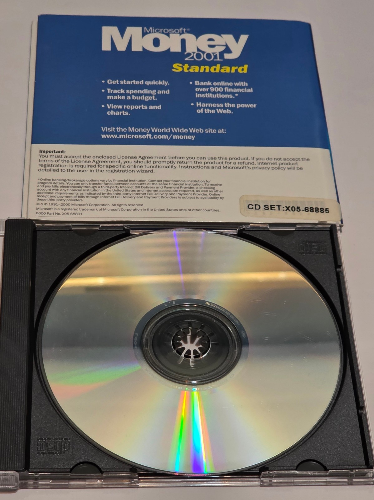Microsoft Money 2001 Standard for Windows