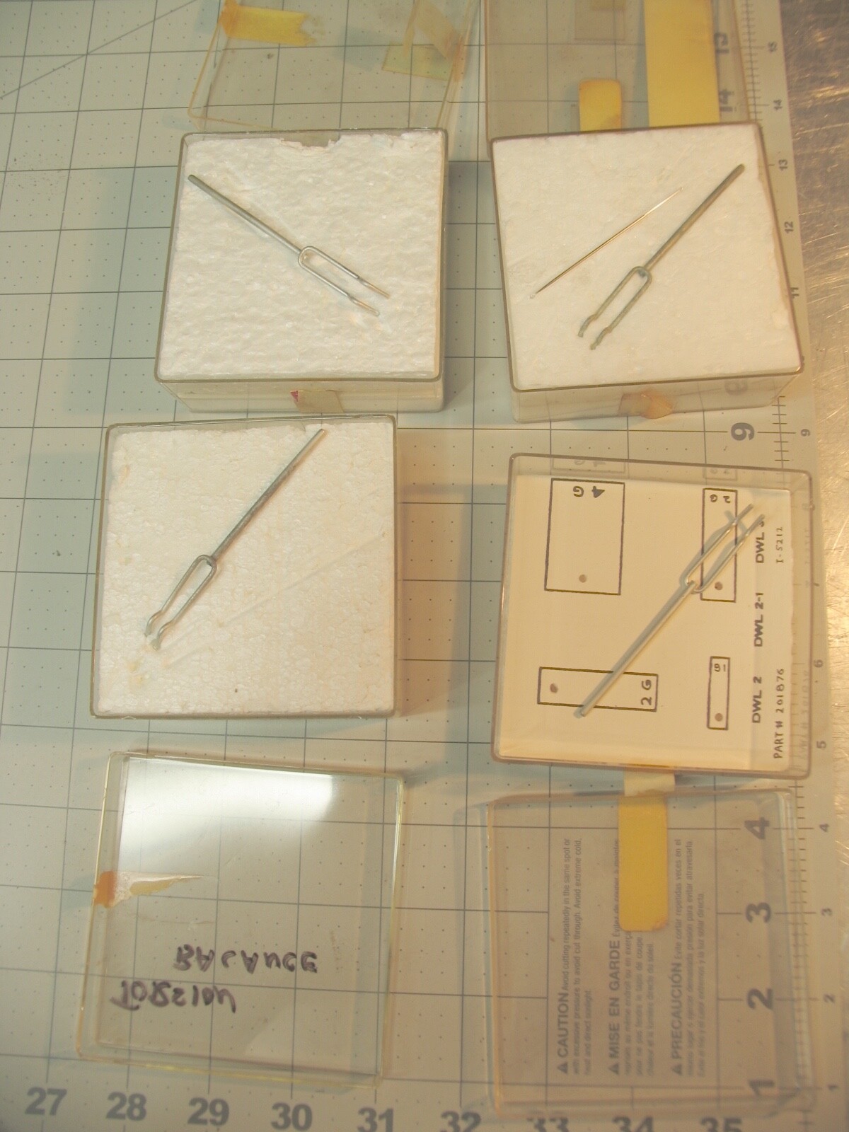 Lot Of Torsion Balance Parts + Tiny Tube with pin?