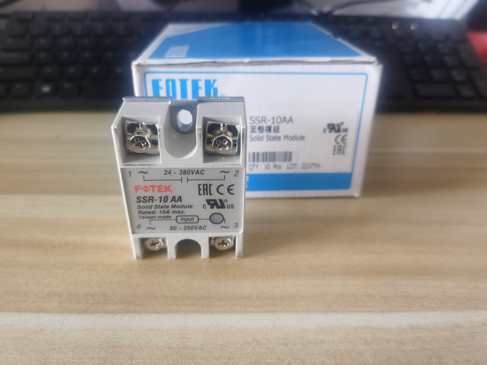 1PCS Fotek SSR-10AA SSR10AA Solid State Module -New #FOT