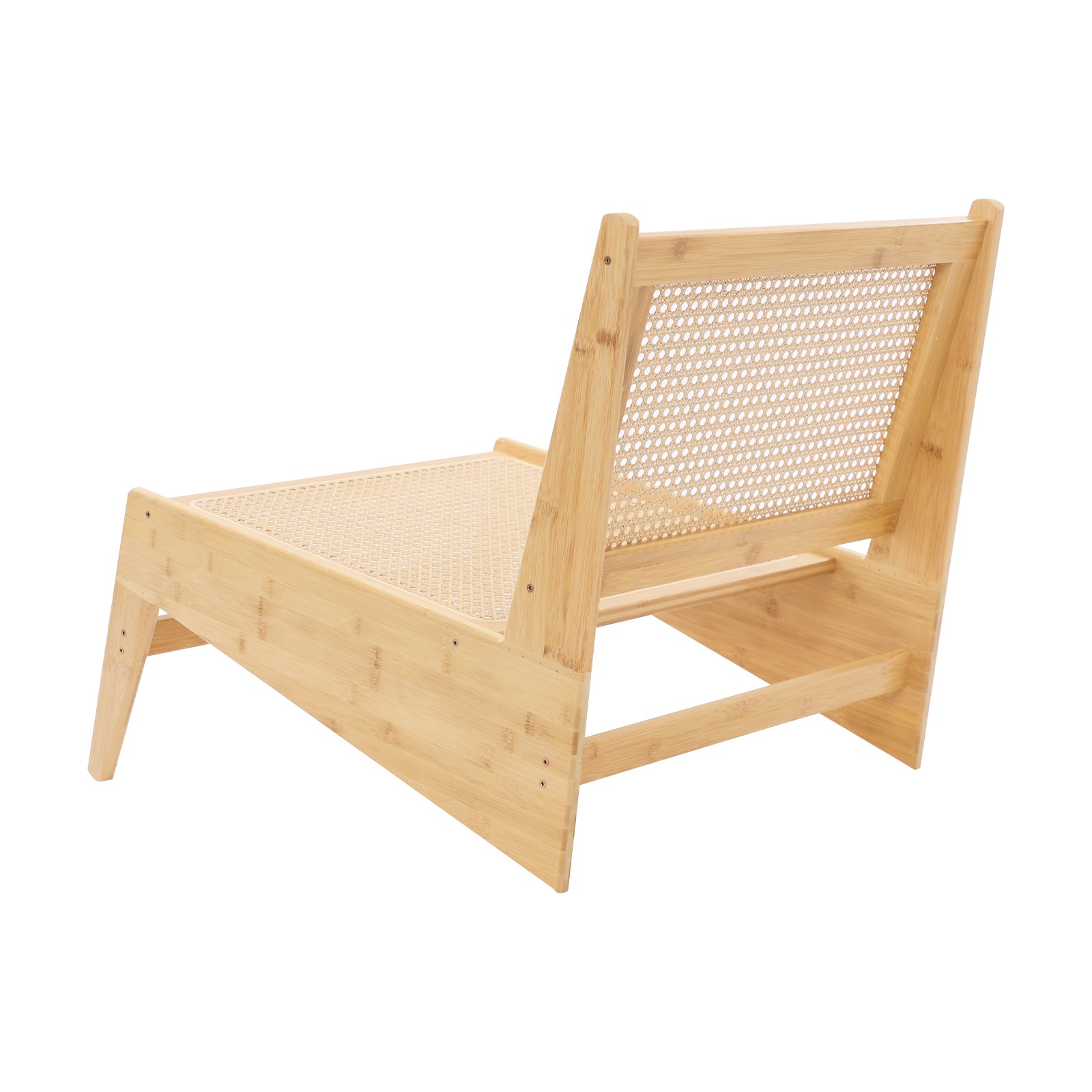 Home Bamboo Chair, Accent Chair, Comfy Bamboo Chairs, 53x64x58cm, Wood Color