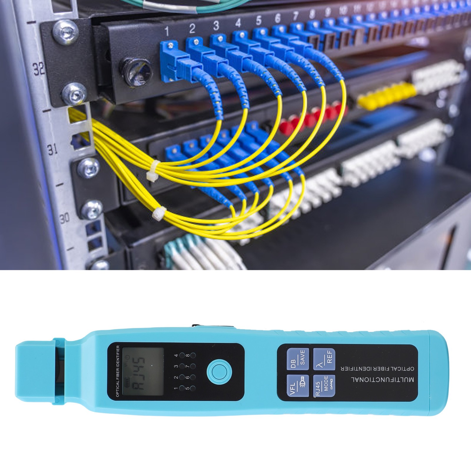 Optical Fiber Identifier FTTH Tool Cable Finder 10KM VFL Optical Power Meter