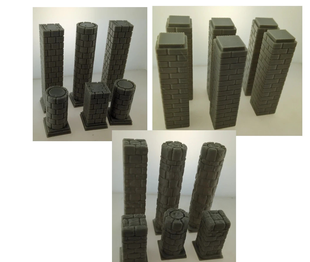 GREAT VALUE pillars 28mm terrain FAST SHIP|Alternate Wargaming Miniature