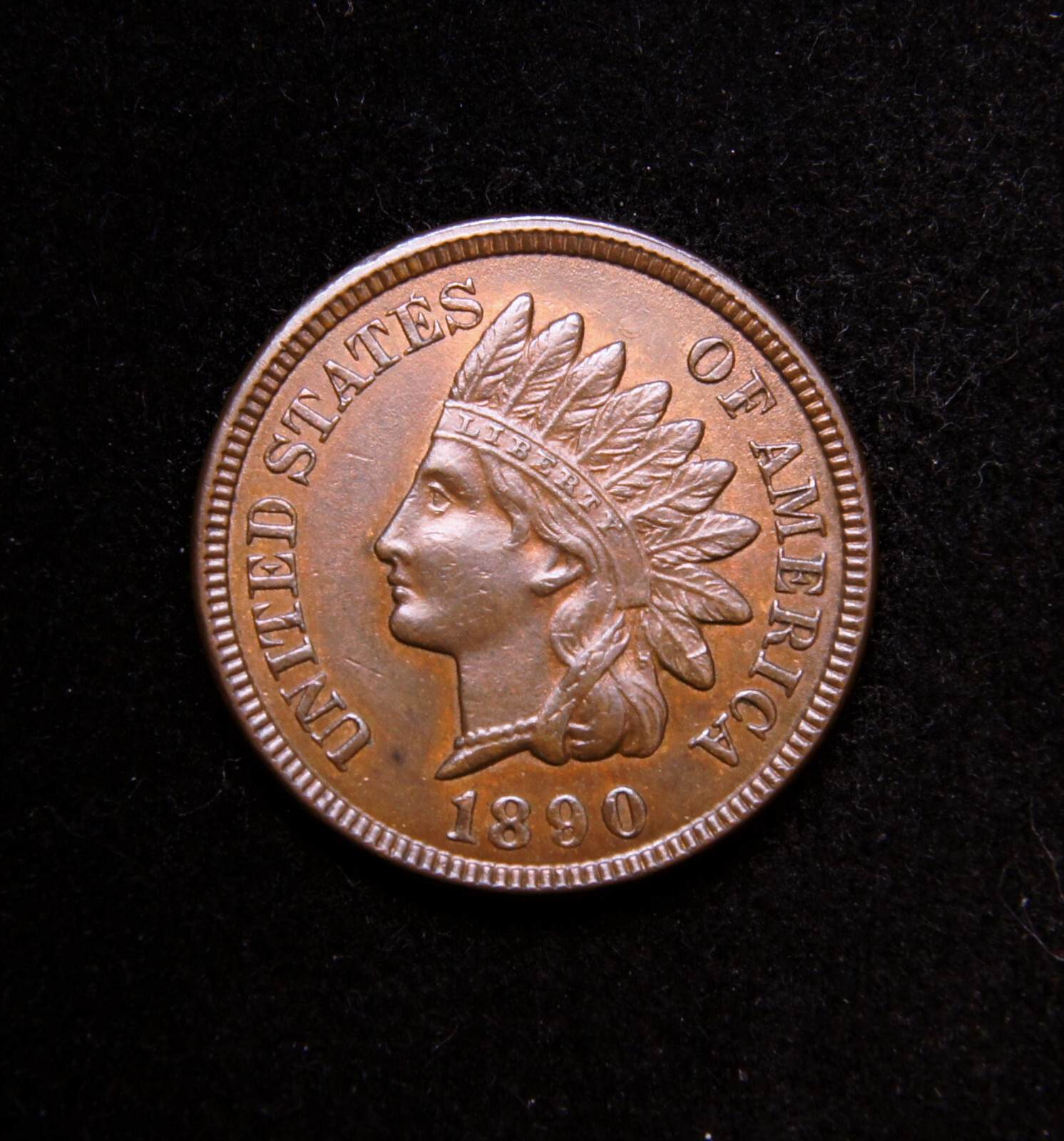1890 Indian Head Cent UNC