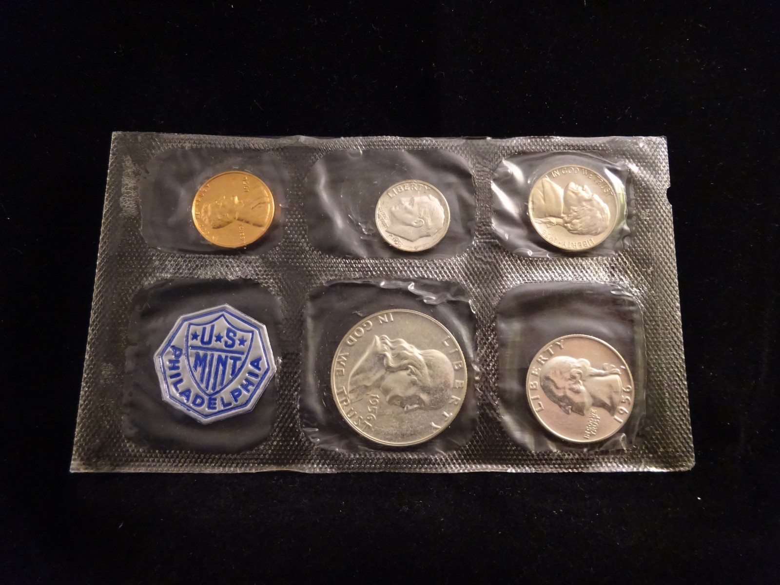1956 Silver Proof Set U.S. Mint 5-coins Flatpack