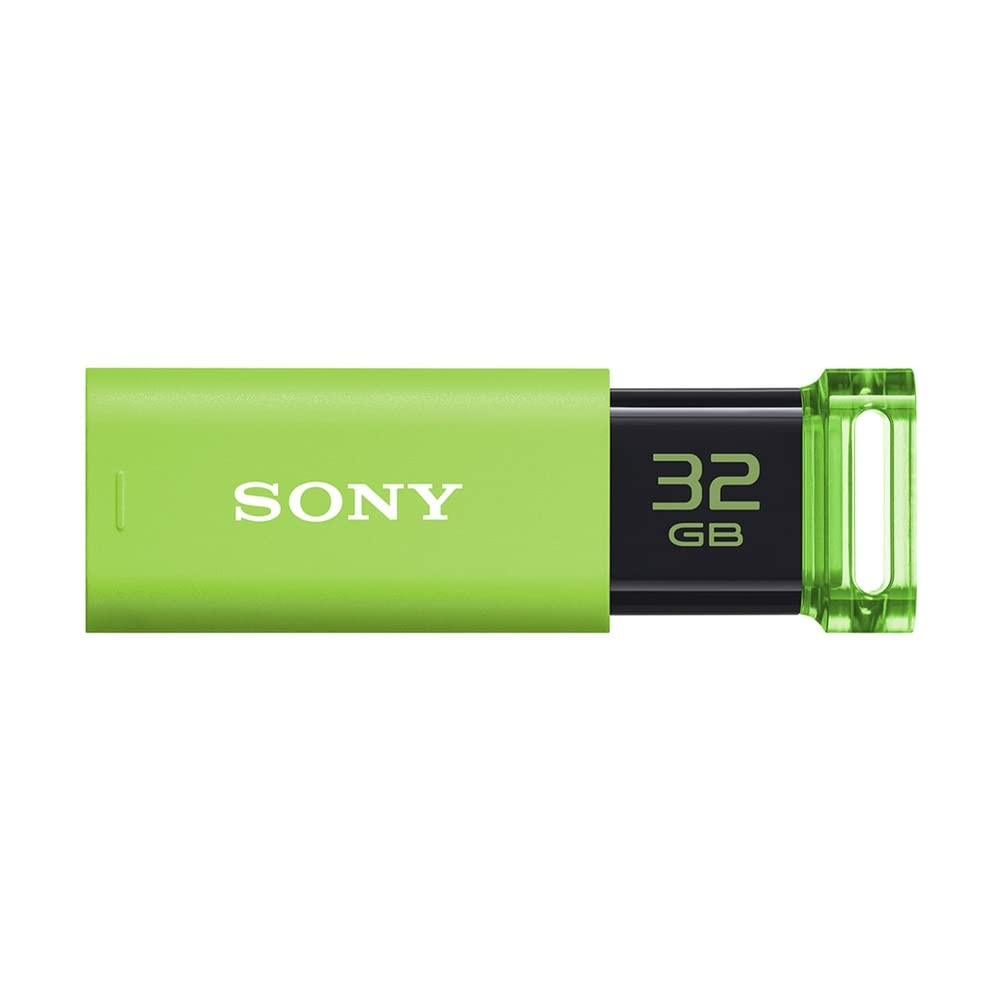 Sony USB Memory USB3.0 32GB Green Capless USM32GU G Flash Drive Computer Japan