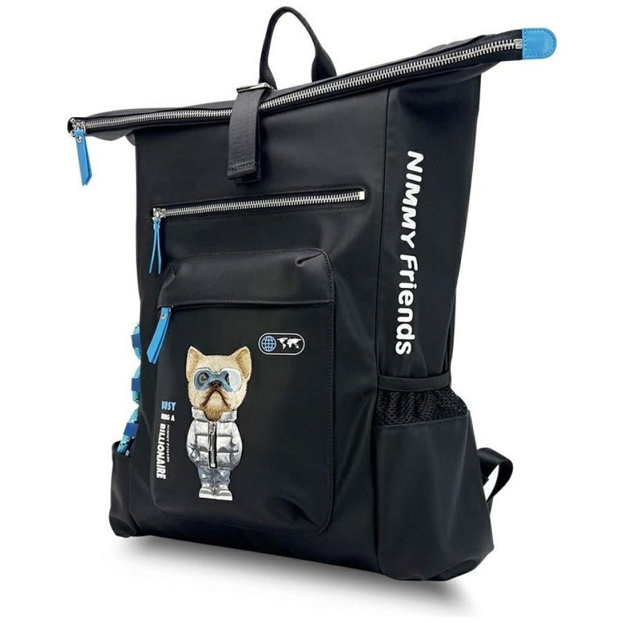 Nimmy Friends Glasses Cool Cat Laptop Backpack Black - N-KM-DNBB-01