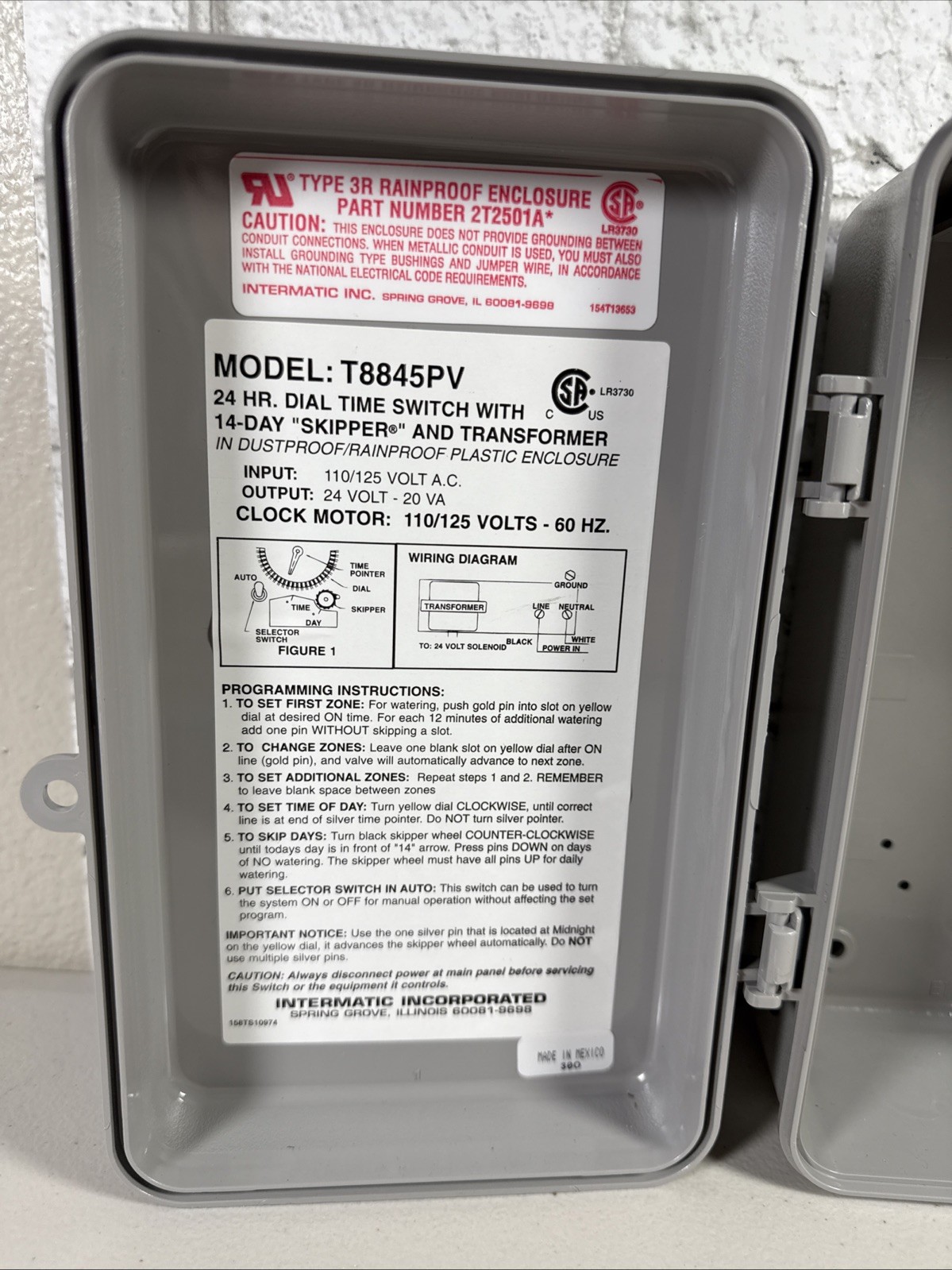 Intermatic T8845PV Enclosure Only Check Photos