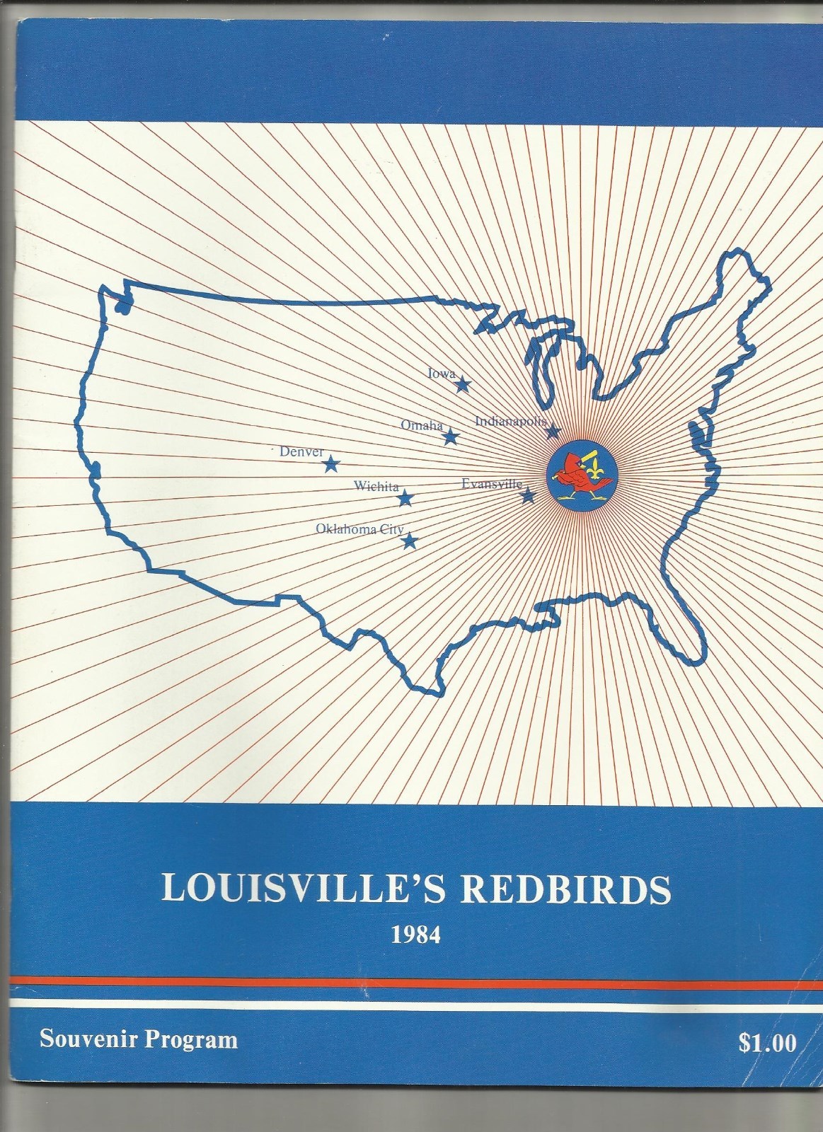 1984 Louisville Redbirds Minor League Baseball Program---Terry Pendleton   EX