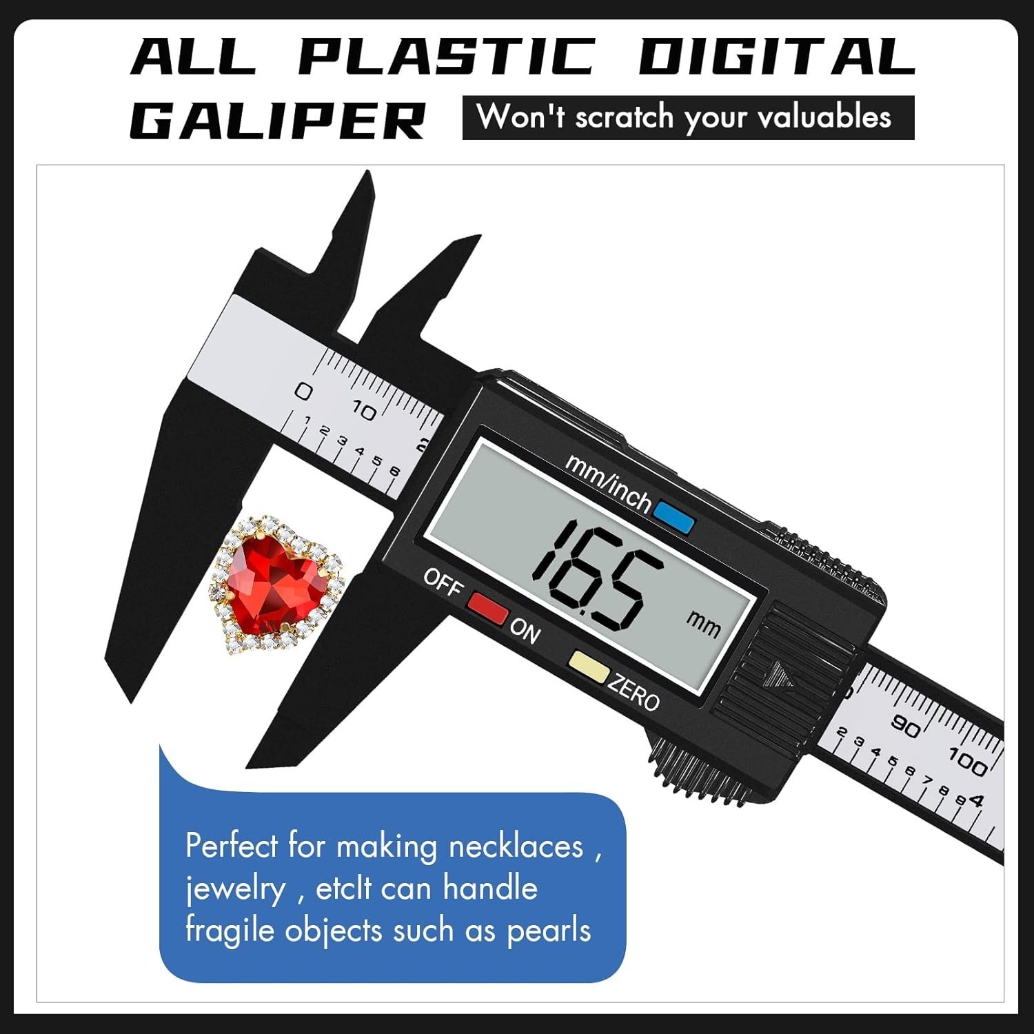 Lightweight Digital Caliper - Accurate Measurements with Multiple Functions