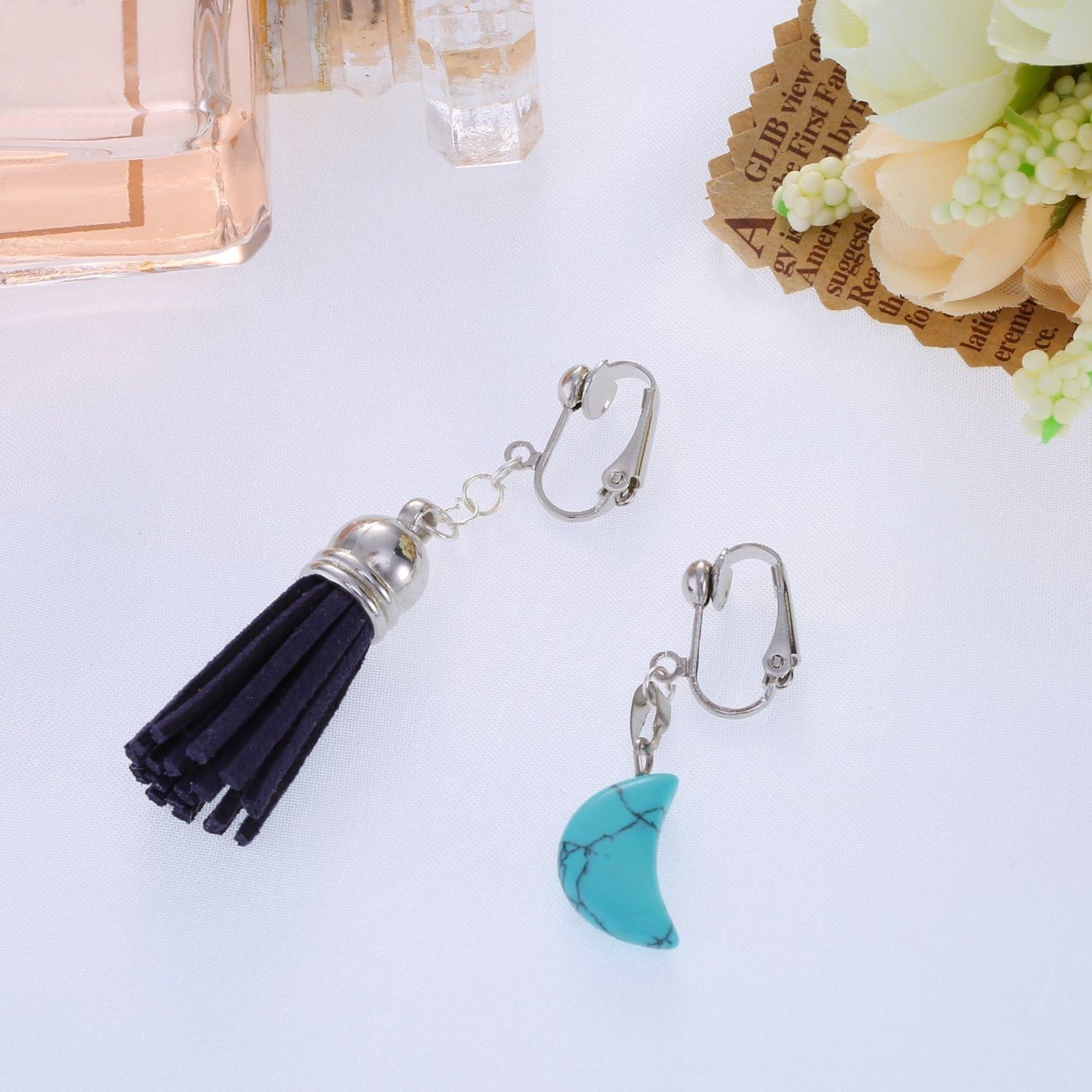 36 Pack Clip-on Earring Converter with Easy Open Loop for DIY Earring and Tur...