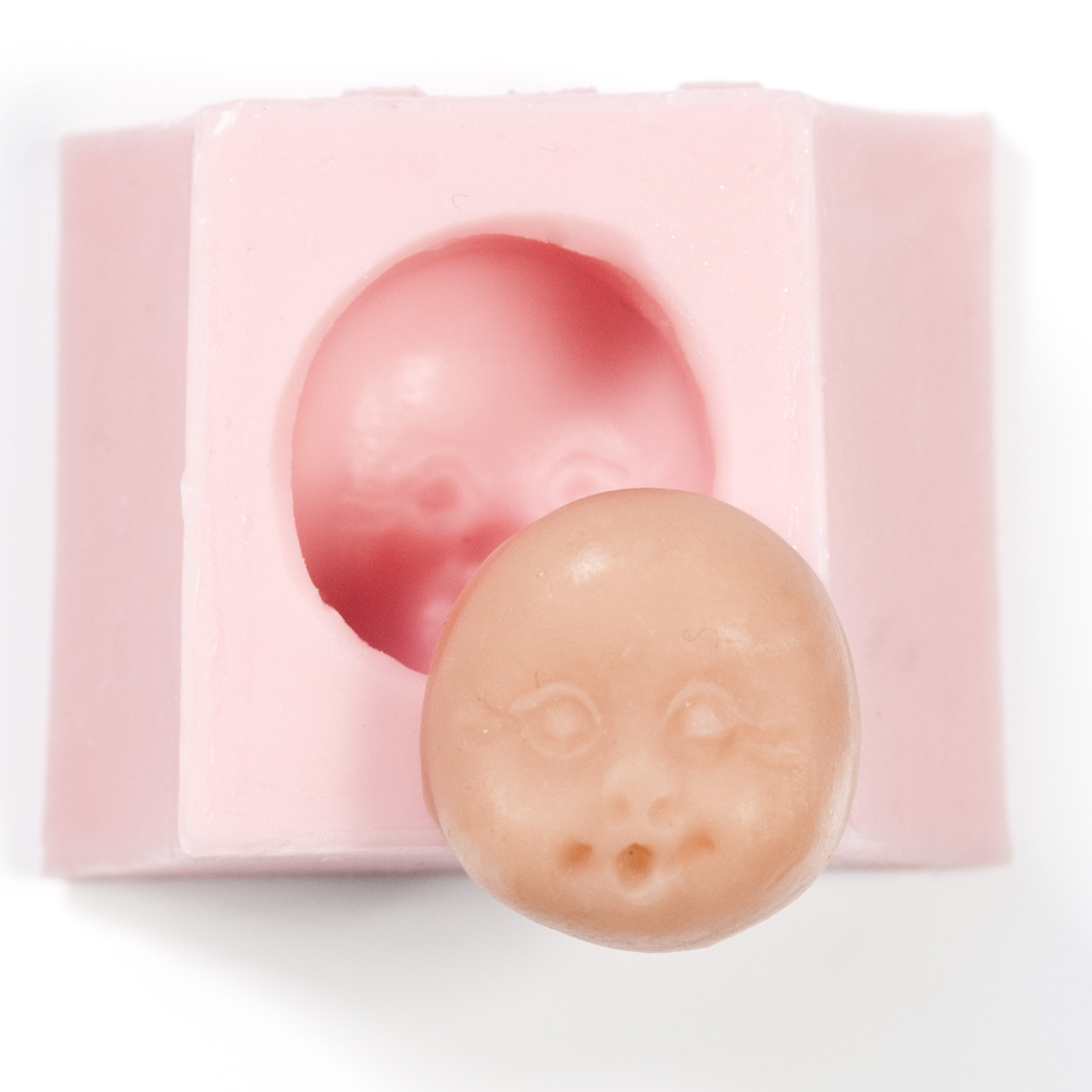 Cute Baby Face Silicone Mold Food Safe Fondant Flower Paste Resin Clay  (523)