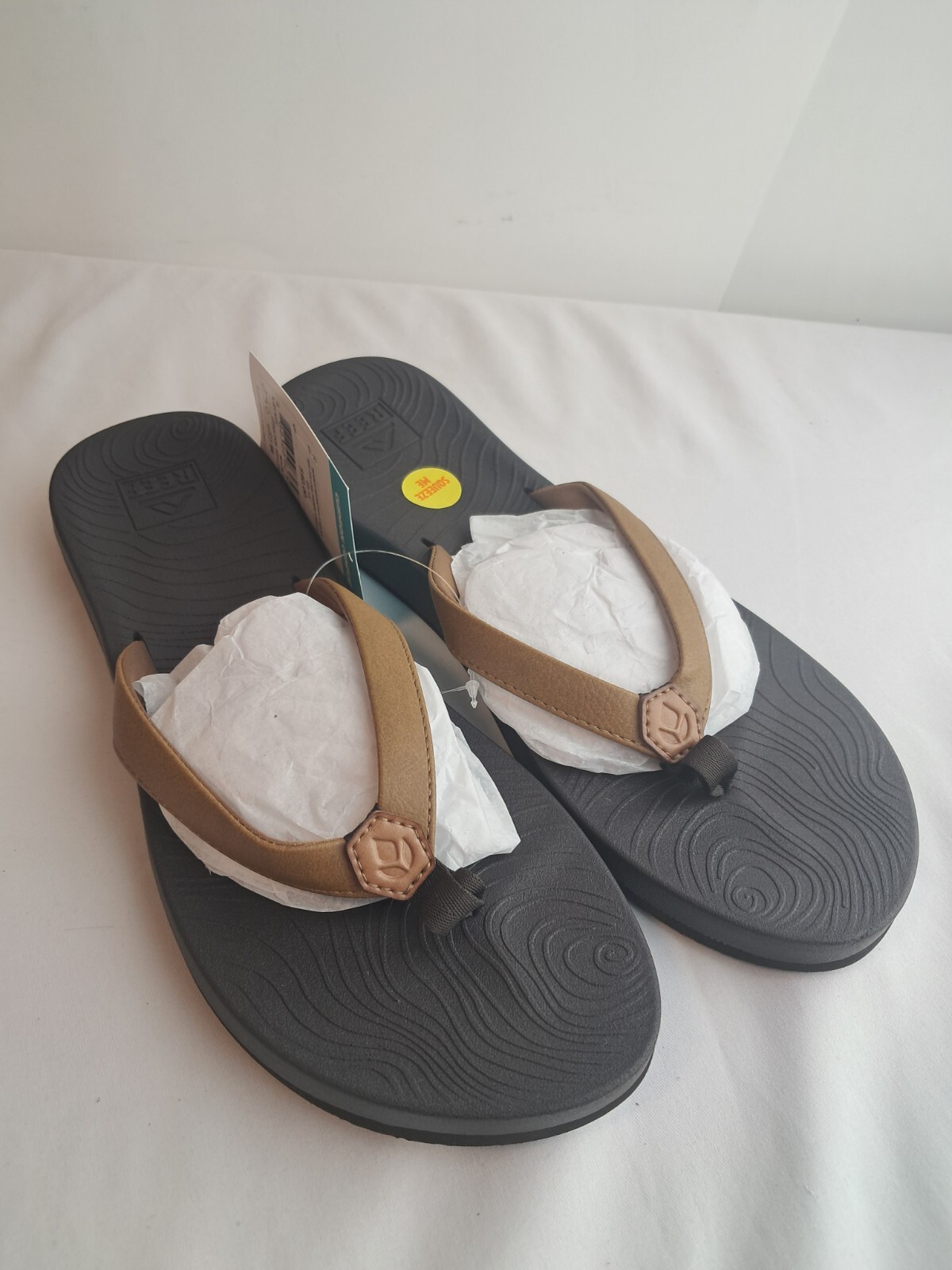 Reef Womens Zen Love Sandals Flip Flops - Brown/Tobacco Brand New Size 11
