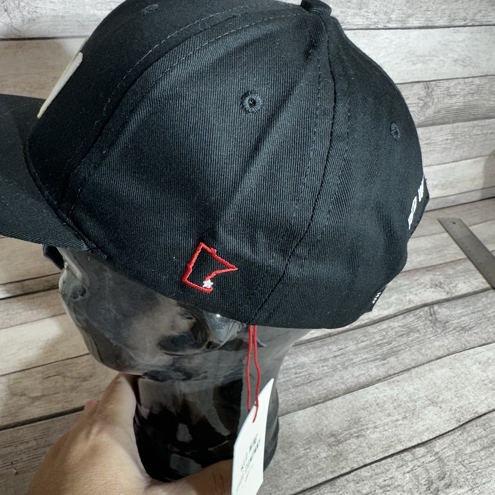 NWT Red Wing Shoes RW Logo Hat Snap Back Cap Men's One Size Black Logo Cap Boots
