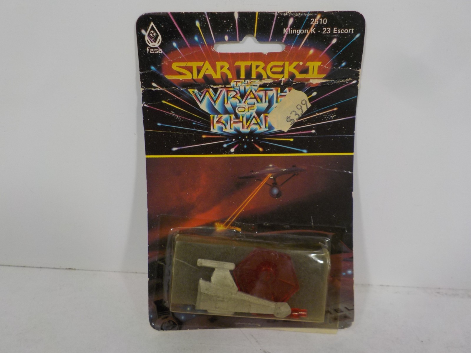 A422 Star Trek The Wrath Of Khan FASA 2510 Klingon K - 23 Escort Blister
