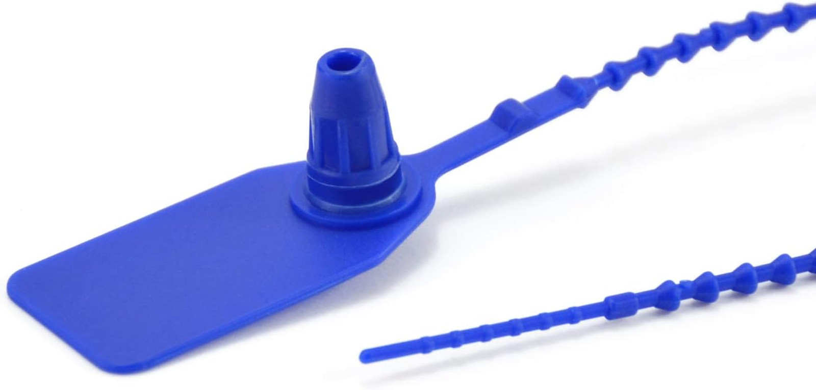 (R) 100 Plastic Tamper Seals, Zip Ties for Fire Extinguishers Pull Tite Security