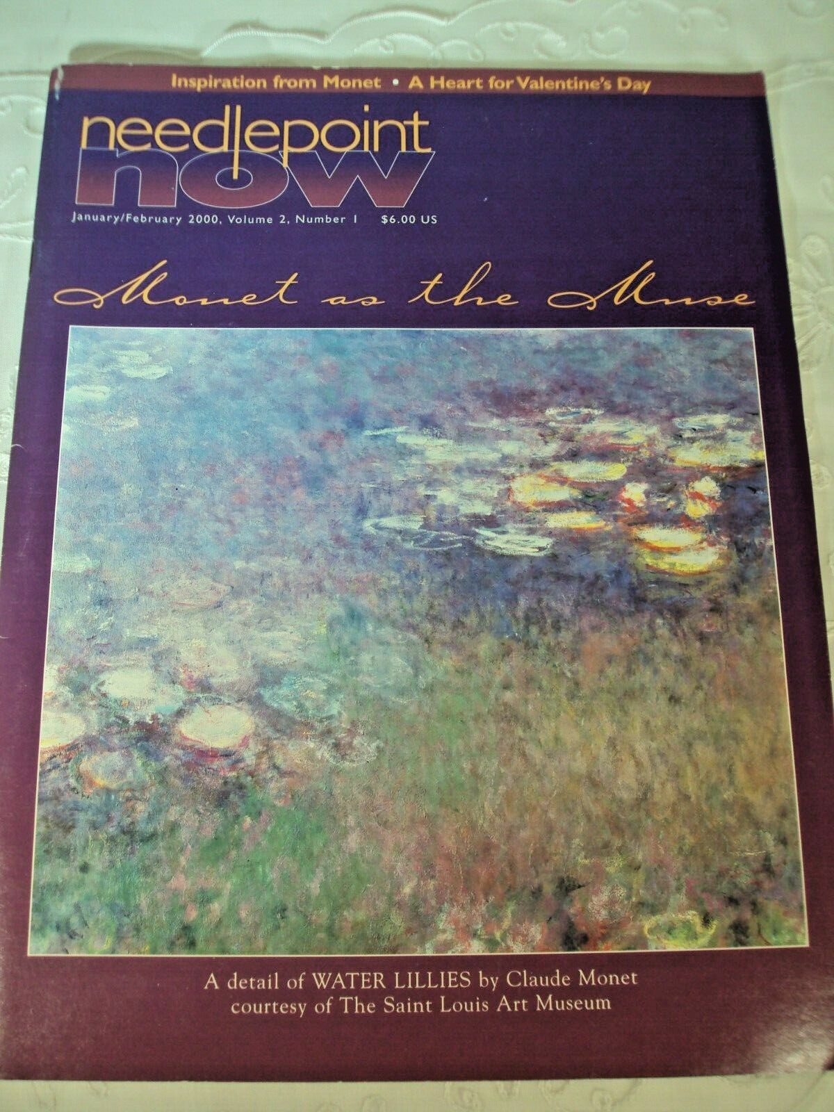 Needlepoint Now Magazine Back Issue Year Jan/Feb 2000 Vol 2 Number 1 Great Chart