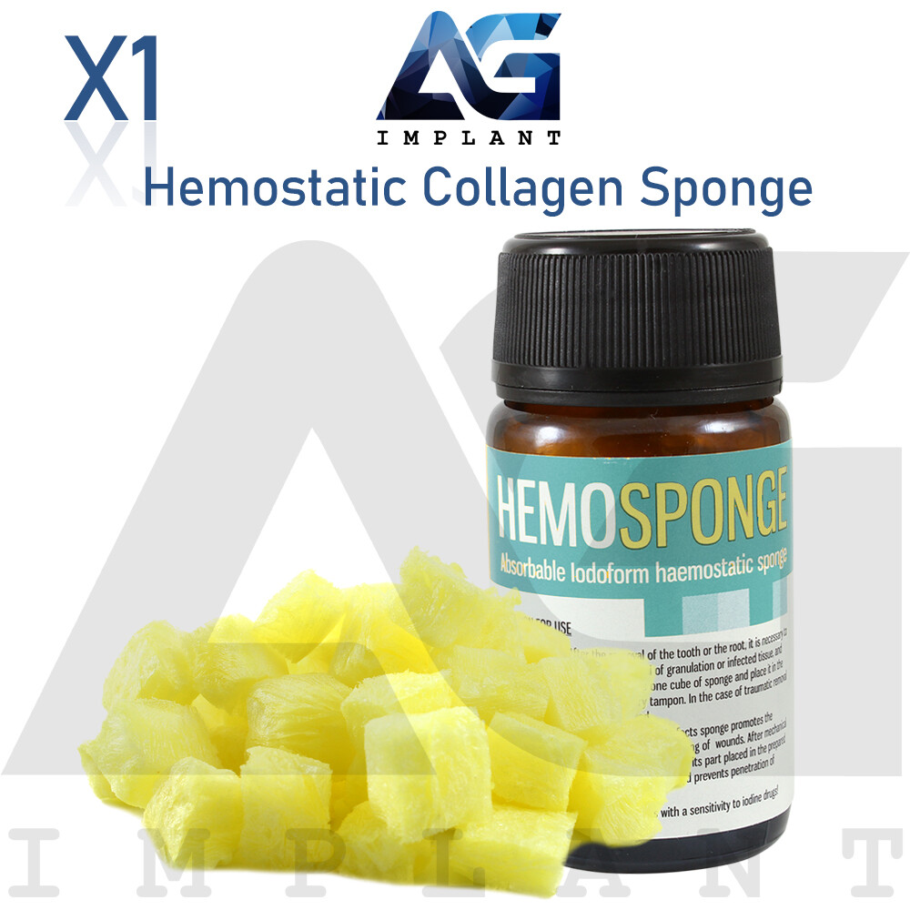 Absorbable Hemostatic Collagen Sponge With I0d0form Gelfoam Sterile Dental 50pcs