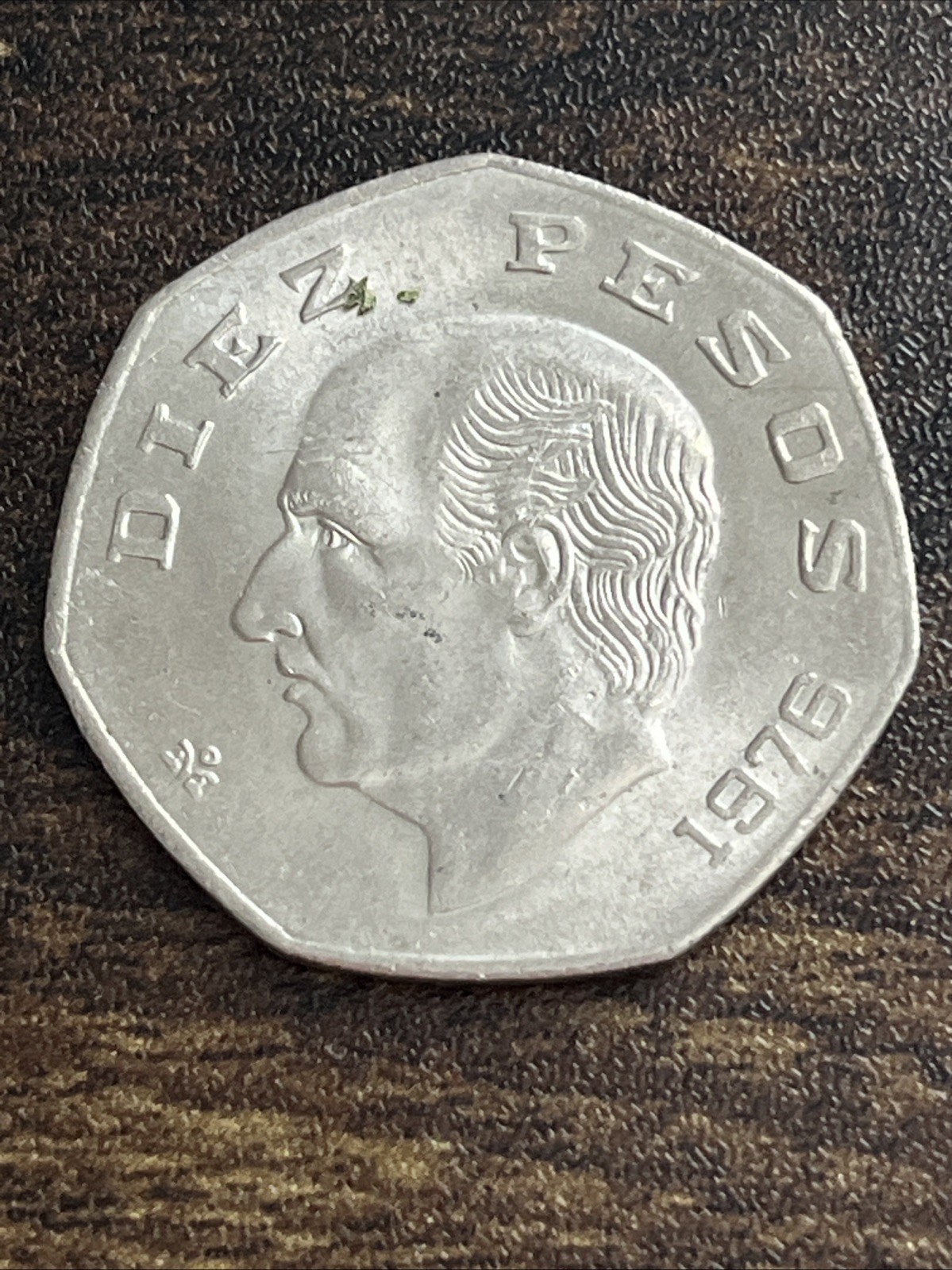 1976 Mexico Mexican 10 Ten Diez Pesos Beautiful Actual Coin TC115*