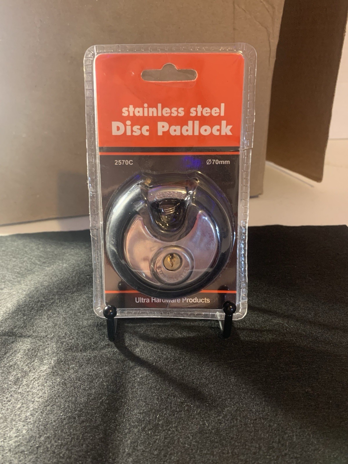 Stainless Steel Disc Padlock 2570C 70mm Weatherproof Rustproof Waterproof