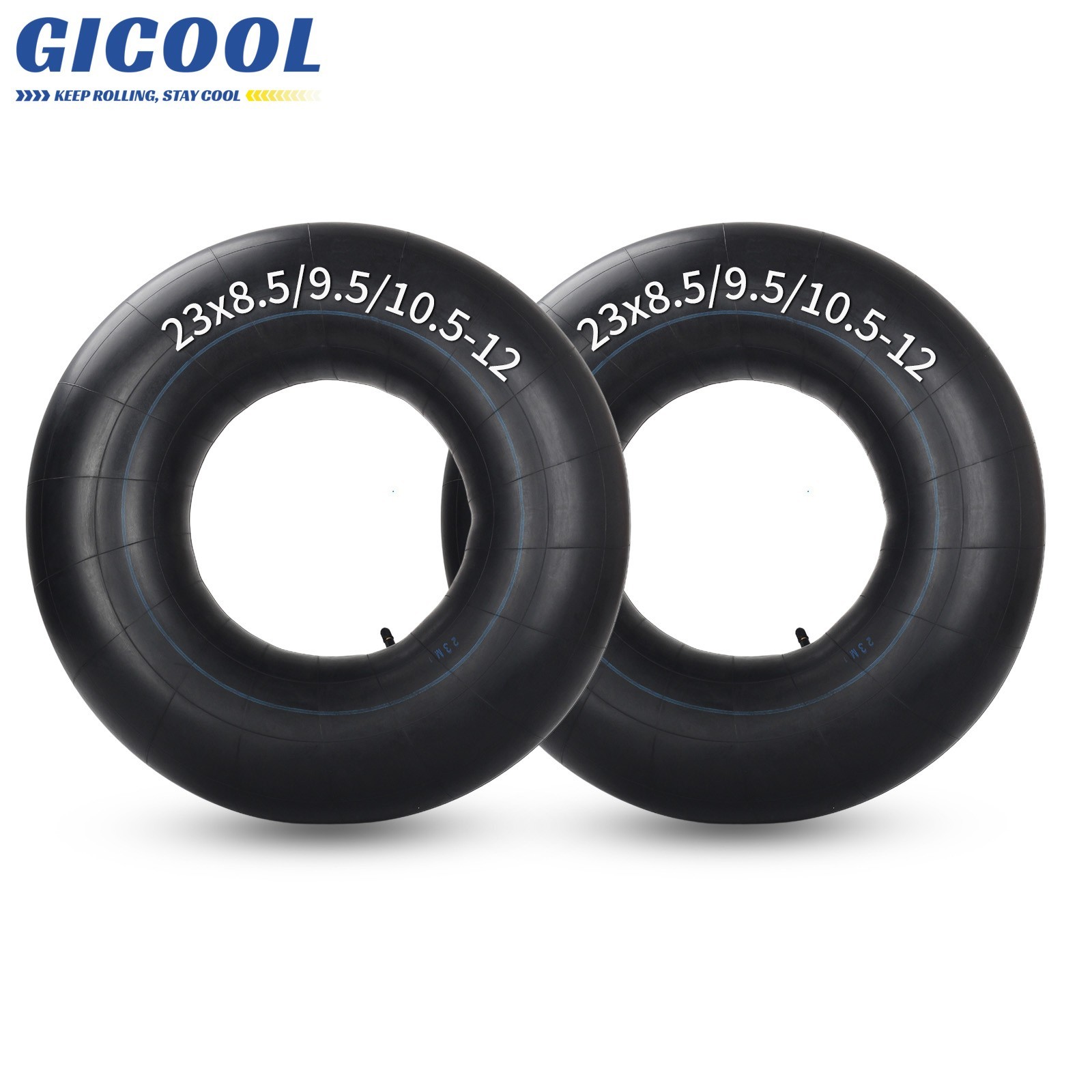2PK 23 x 10.5-12 Butyl Inner Tube, Heavy-Duty Inner Tubes for Lawn Tractor Mower