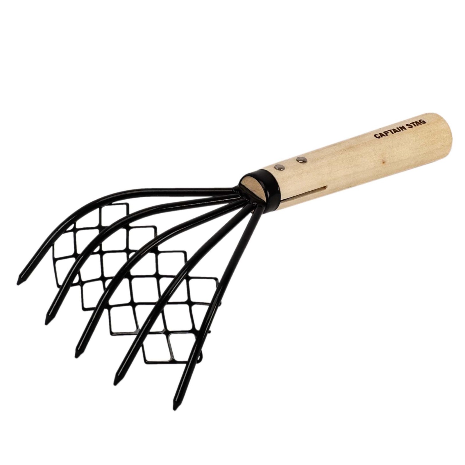 CAPTAIN STAG Outdoor Clam Digging Rake, Ninja Rake, Multi-purpose Rake, Short, w