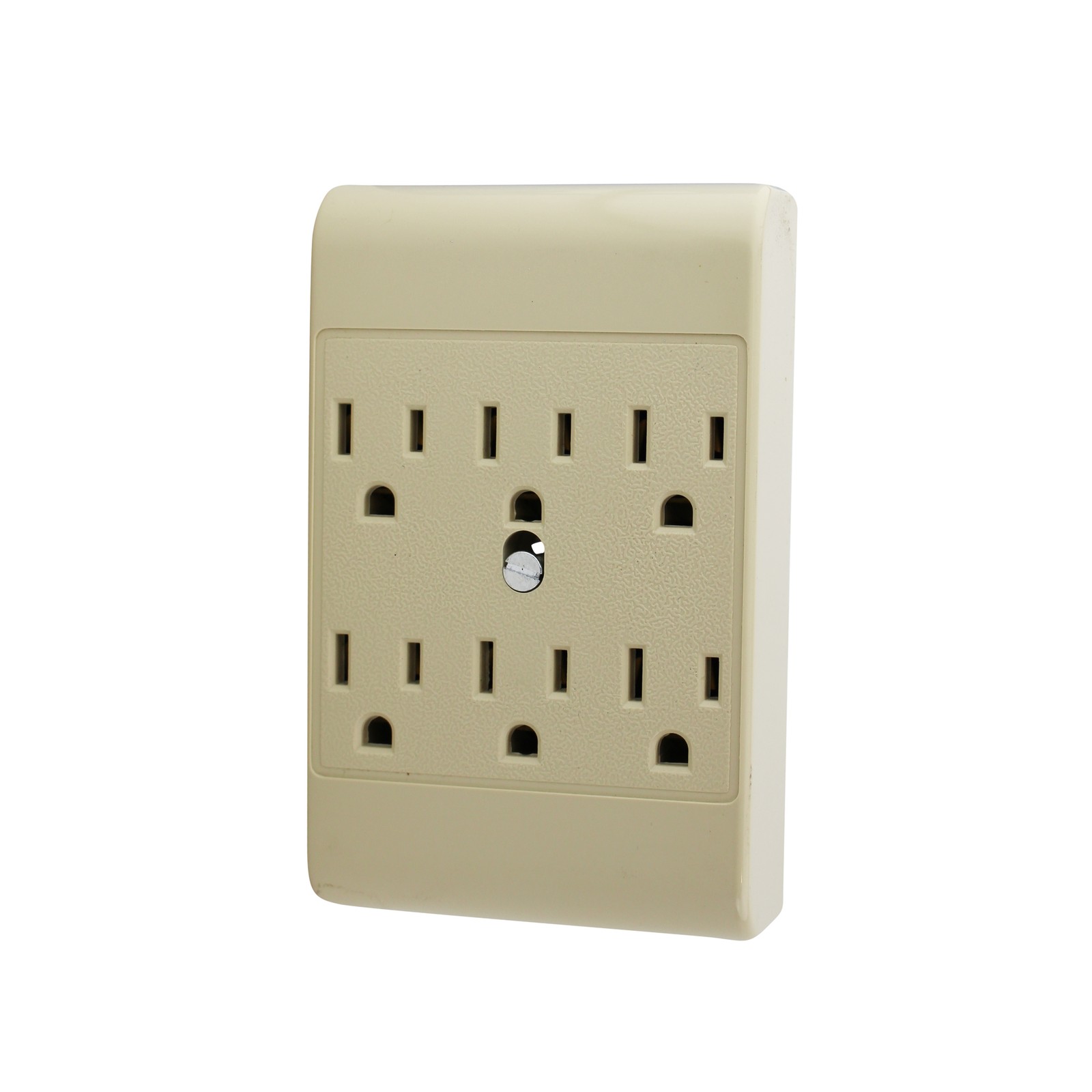 LEVITON 49686 6-OUTLET RECEPTACLE OUTLET ADAPTER, 15A, 125V, IVORY