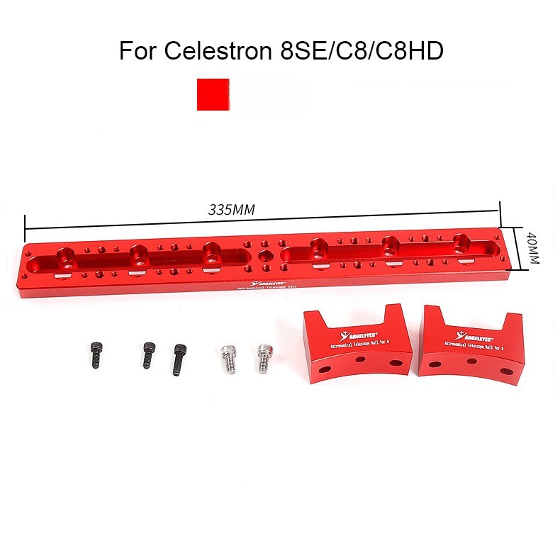 Dovetail Plate for Celestron C8, 8SE & C8HD | 335mm Metal Mounting Rail