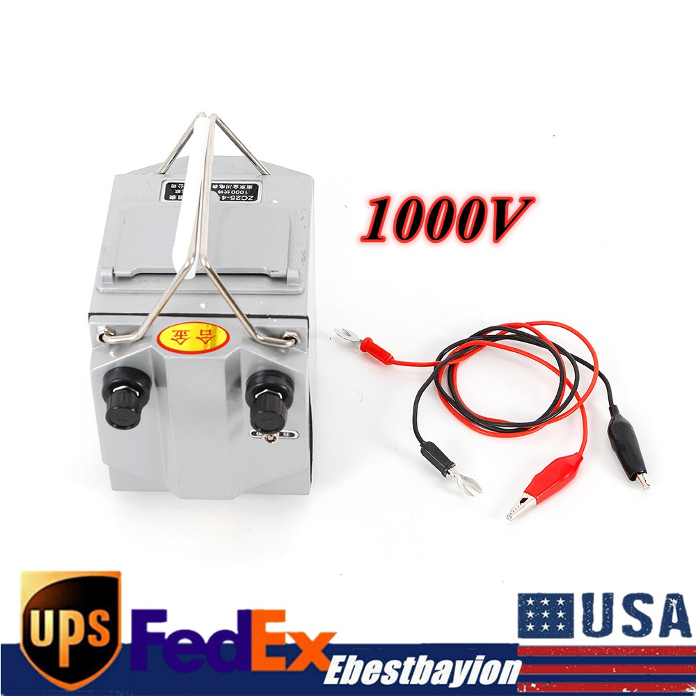 Megohmmeter 1000V Insulation Resistance Tester Hand Crank Megger 1000MΩ