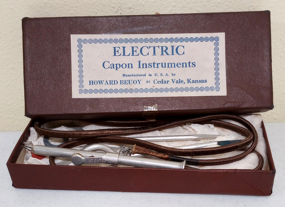 Vintage Howard Beuoy Electric Capon Instruments, Cedar Vale Kansas