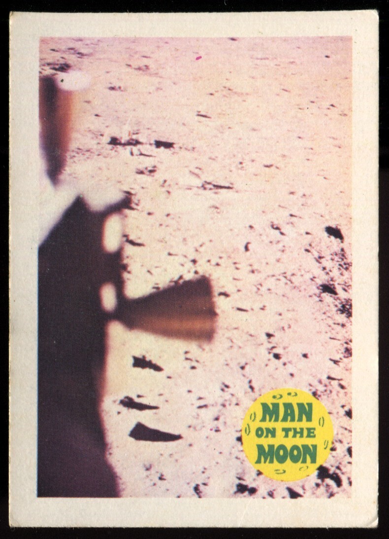 Trade Card, A&BC Chewing Gum, MAN ON THE MOON, 1970, What They Left Behind