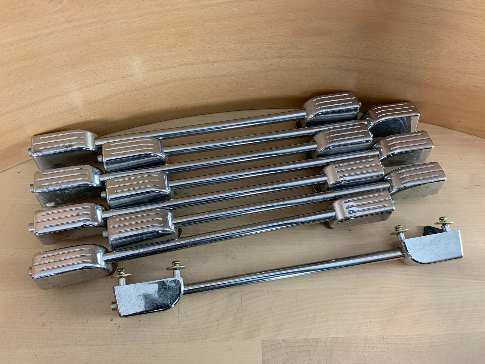 Lot of 8 LUDWIG Rockers Bass Drum TUBE LUG CASING Parts 90s 00s Vtg 11-In. Holes