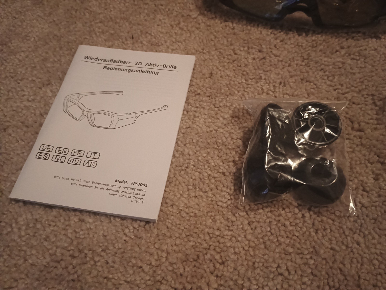 Shutter 3d Glasses Model: Fps3d02 3 Lot VG Conditions