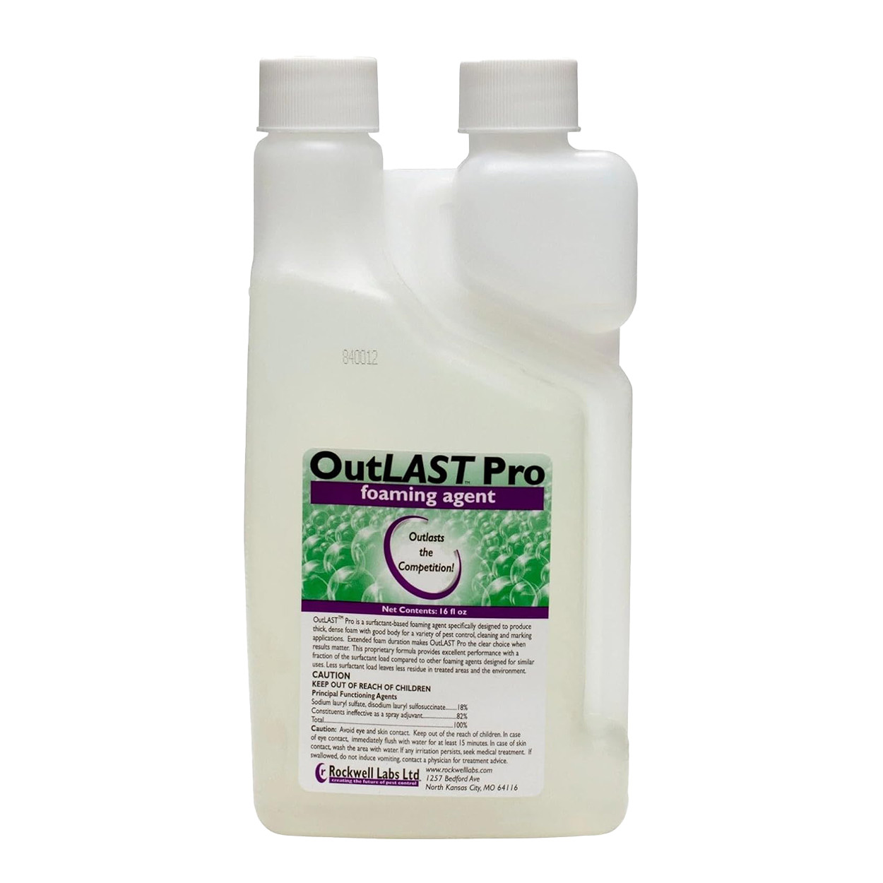 OutLAST Pro Foaming Agent  16 fl oz Bottle by Rockwell Labs